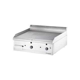Płyta Grill Gazowy Ryflowany 800x700 Gaz Ziemny Stalgast 9731210