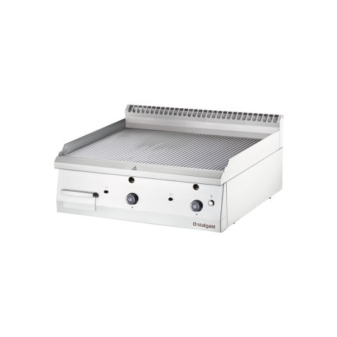 Płyta Grill Gazowy Ryflowany 800x700 Gaz Ziemny Stalgast 9731210