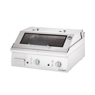 Płyta Grillowa Gładko-Ryflowana 800x700 Z Pokrywą Stalgast 9731390