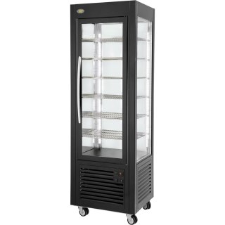 Witryna Chłodnicza Cukiernicza Oświetlenie Led Czarna 360 L Roller Grilll
