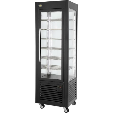 Witryna Chłodnicza Cukiernicza Oświetlenie Led Czarna 360 L Roller Grilll