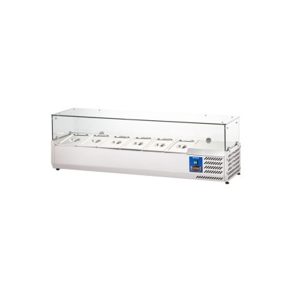 Witryna Chłodnicza Gastronomiczna Nadstawka z Szybą 1500 mm 6x GN 1/3 Stalgast 834631