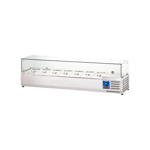Witryna Chłodnicza Gastronomiczna Nadstawka z Szybą 1600 mm 7x GN 1/3 Stalgast 834730