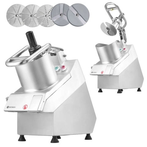 out Elektryczna szatkownica do warzyw z dużym otworem i zestawem tarcz Hendi 231852