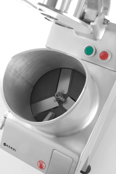 out Elektryczna szatkownica do warzyw z dużym otworem i zestawem tarcz Hendi 231852