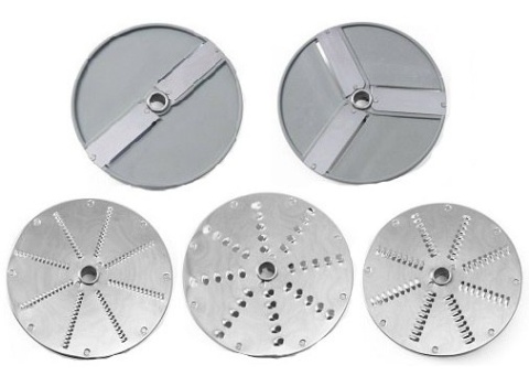 out Elektryczna szatkownica do warzyw z dużym otworem i zestawem tarcz Hendi 231852