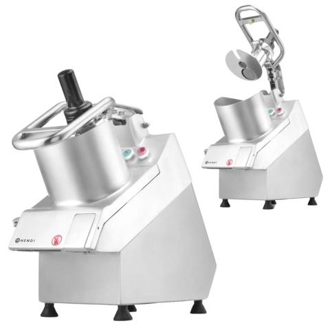 out Elektryczna szatkownica do warzyw z dużym otworem i zestawem tarcz Hendi 231852