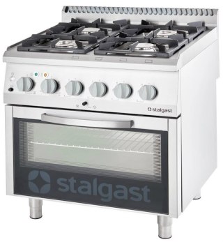Kuchnia Gazowa 4-Palnikowa + Piekarnik Elektryczny 31kW G30 Stalgast 9716330