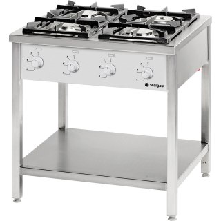 Kuchnia Gazowa 4-Palnikowa Stalgast 979521 22,5kW Gaz Ziemny