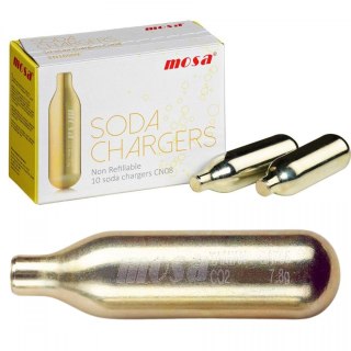 Naboje Co2 do Syfonu Saturatora do Wody Sodowej 10 sztuk Mosa Uniwersalne