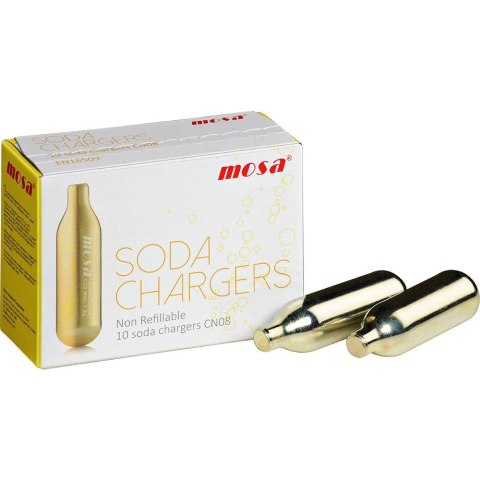 Naboje Co2 do Syfonu Saturatora do Wody Sodowej 10 sztuk Mosa Uniwersalne