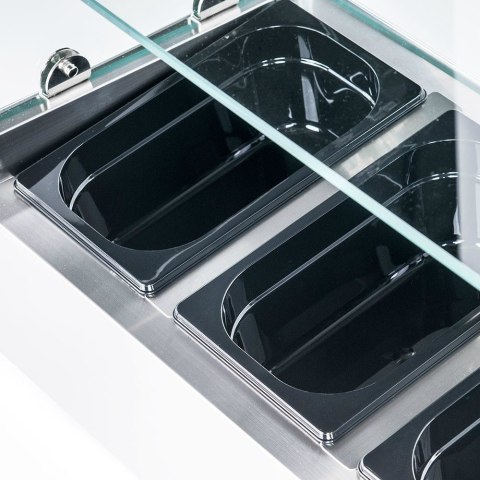 Nadstawka Chłodnicza Przeszklona 5x GN 1/4 Stalgast 844540