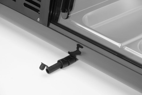 Witryna nadstawka chłodnicza do sushi 4x GN 1/3 z pojemnikami czarna Arktic 274071