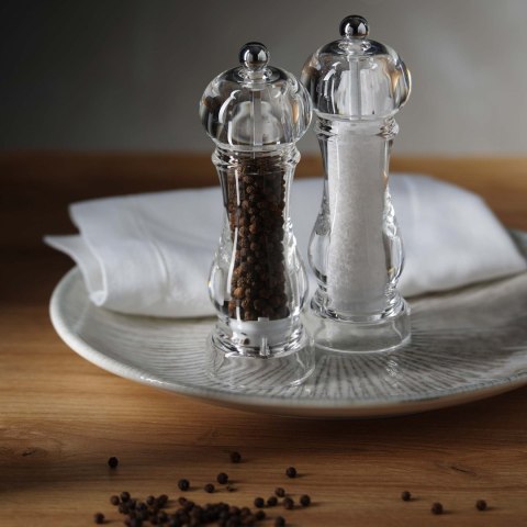 Zestaw akrylowych młynków do soli i pieprzu Claro 150mm Fine Dine 469880