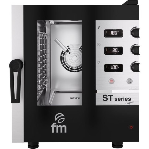 Piec Konwekcyjno-Parowy Elektroniczny 4x GN 1/1 7200W Fm Industrial