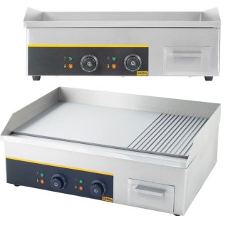 Płyta Grilllowa Elektryczna 2/3 Gładka 1/3 Ryflowana Stalgast 745123