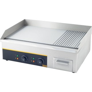 Płyta Grilllowa Elektryczna 2/3 Gładka 1/3 Ryflowana Stalgast 745123