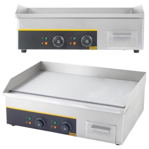 Płyta Grilllowa Elektryczna Gładka 64 cm 2 Strefy Stalgast 745121