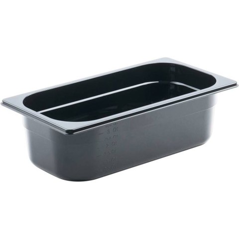 Pojemnik GN 1/3-100 mm Czarny Poliwęglan Stalgast 153101