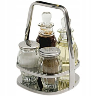 Przyprawnik Stołowy 4-El Sól Pieprz 2 Karafki Stalgast 362140