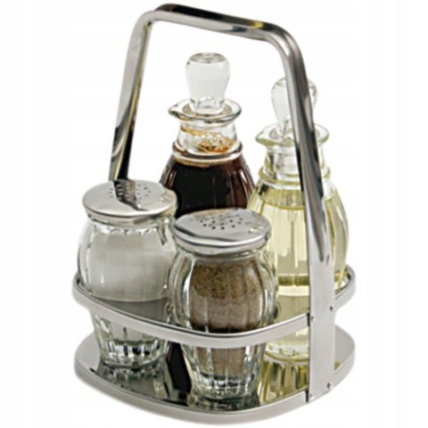 Przyprawnik Stołowy 4-El Sól Pieprz 2 Karafki Stalgast 362140