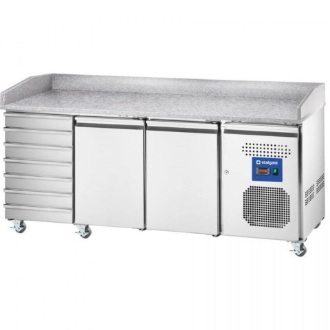 Stół Chłodniczy Gastronomiczny do Pizzy 600x400 z Szufladami 580l Stalgast 833271