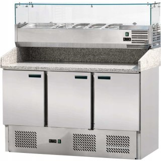 Stół Chłodniczy z Nadstawką 6x GN 1/4 Stalgast 843032