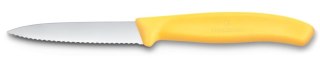 Nóż do jarzyn z ząbkowanym ostrzem żółty (L)190mm Victorinox 6.7638.C1