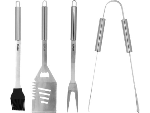 Akcesoria do grillowania ze stali nierdzewnej 4 sztuki Yato YG-20110