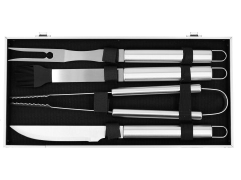 Akcesoria do grillowania zestaw 7 sztuk w walizce Yato YG-20111