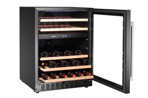 Lodówka do wina 2-strefowa poj. 46 butelek czarna 570x595x(H)820 Arktic 237106