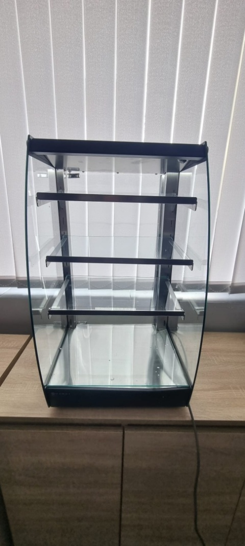 out Witryna na drożdżówki neutralna 75 l z oświetleniem LED Hendi 233092