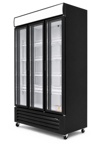 Witryna chłodnicza 3-drzwiowa przeszklona 907L 1200x580x1950 EC-1200