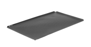 Blacha wypiekowa perforowana z powłoką nieprzywierającą z 4 rantami HENDI czarny 600x400x(H)10mm Prostokątny