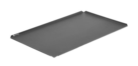 Blacha wypiekowa z powłoką nieprzywierającą z 4 rantami HENDI czarny 600x400x(H)10mm Prostokątny