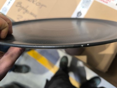 Talerz płytki czarny II gatunek 6 szt. HENDI 991782