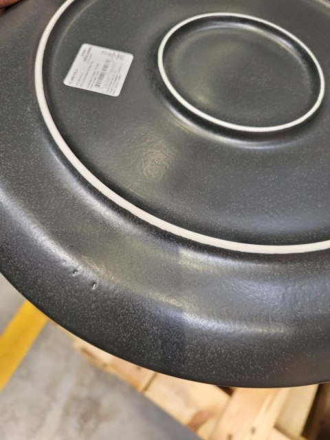 Talerz płytki czarny II gatunek 6 szt. HENDI 991782