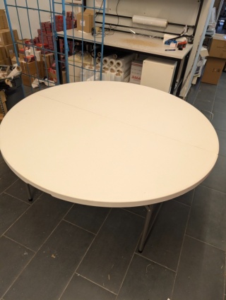 outlet Okrągły stół cateringowy rozkładany bankietowy średnica 150 cm Hendi 810996 [4]