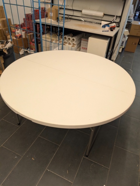 outlet Okrągły stół cateringowy rozkładany bankietowy średnica 150 cm Hendi 810996 [4]