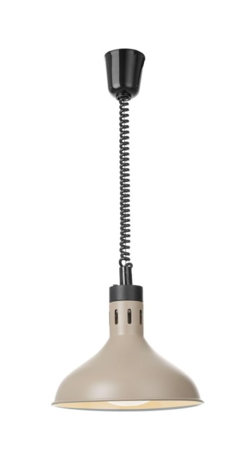 Lampa grzewcza wisząca dzwon 250 W beżowa Hendi 273708
