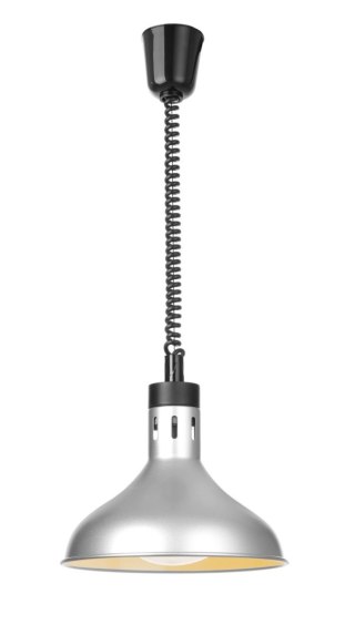 Lampa grzewcza wisząca dzwon 250 W srebrna Hendi 273661