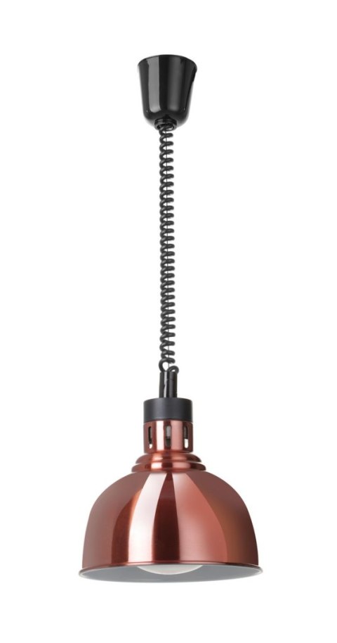 Lampa grzewcza wisząca kopuła 250 W miedziana Hendi 273623
