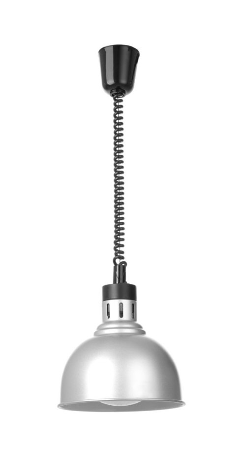Lampa grzewcza wisząca kopuła 250 W srebrna Hendi 273609
