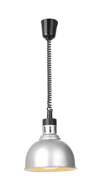Lampa grzewcza wisząca kopuła 250 W srebrna Hendi 273609
