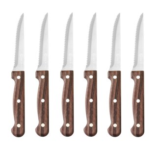 Nóż do steków Profi Line brązowy 6 szt. 210 mm Hendi 783085