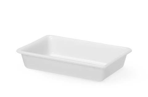 Płaski pojemnik do panierowania 3L biały 340x235x70 mm Hendi 873410