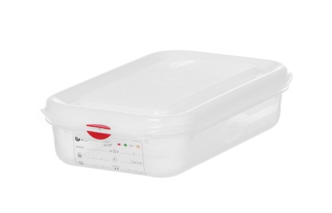 Pojemnik GN 1/4 z polipropylenu 1,8L transparentny 265x162x65 mm Hendi 873182