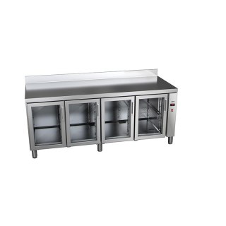 Stół chłodniczy Asber Essenzial Line ETP-7-192-40 R HC SB40 GD GN 1/1 (drzwi przeszklone, bez agregatu)