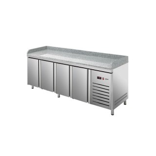Stół chłodniczy do pizzy z blatem granitowym Asber Essenzial Line ETP-7-225-40 HC GR GN 1/1 (szuflady)