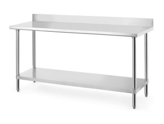 Stół gastronomiczny przyścienny z półką skręcany 180x60 cm Hendi Budget Line